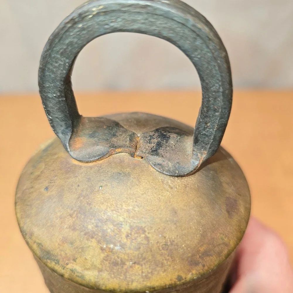 Cow Sheep Brass Bell Antique Vintage Primitive Large 5